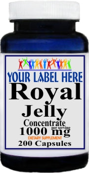 Private Label Royal Jelly Concentrate 1000mg 200caps Private Label 12,100,500 Bottle Price