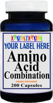 Private Label Amino Acid Combination 200caps Private Label 12,100,500 Bottle Price