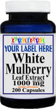 Private Label White Mulberry Leaf Extract 1000mg  200caps Private Label 12,100,500 Bottle Price