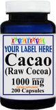 Private Label Cacao 1000mg 200caps Private Label 12,100,500 Bottle Price