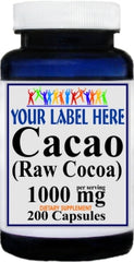 Private Label Cacao 1000mg 200caps Private Label 12,100,500 Bottle Price