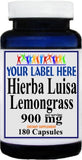 Private Label Hierba Luisa Lemongrass 900mg 180caps Private Label 12,100,500 Bottle Price