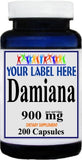 Private Label Damiana 900mg 200caps Private Label 12,100,500 Bottle Price