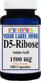Private Label D5-Ribose 1500mg 180caps Private Label 12,100,500 Bottle Price