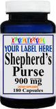 Private Label Shepherd's Purse 900mg 180caps Private Label 12,100,500 Bottle Price