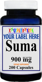 Private Label Suma 900mg 200caps Private Label 12,100,500 Bottle Price