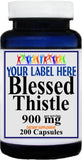 Private Label Blessed Thistle 900mg 200caps Private Label 12,100,500 Bottle Price
