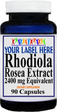Private Label Rhodiola Rosea Extract 2400mg or 4800mg Equivalent 180caps Private Label 12,100,500 Bottle Price