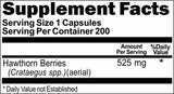 Private Label Hawthorn Berries 525mg 200caps Private Label 12,100,500 Bottle Price