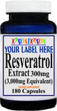 Private Label Resveratrol Extract Equivalent 3000mg 180caps Private Label 12,100,500 Bottle Price