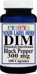 Private Label DIM Black Pepper 300mg 100caps or 200caps Private Label 12,100,500 Bottle Price