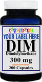 Private Label DIM 300mg 100caps or 200caps Private Label 12,100,500 Bottle Price