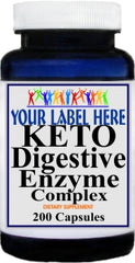Private Label KETO Digestive Enzyme Complex 200caps Private Label 12,100,500 Bottle Price