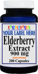 Private Label Elderberry Extract 900mg 200caps Private Label 12,100,500 Bottle Price