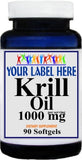Private Label Krill Oil 1000mg 90 or 180 Softgels Private Label 12,100,500 Bottle Price