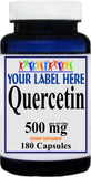 Private Label Quercetin 500mg 90caps or 180caps Private Label 12,100,500 Bottle Price