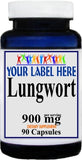 Private Label Lungwort 900mg 90caps or 180caps Private Label 12,100,500 Bottle Price