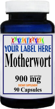 Private Label Motherwort 900mg 90caps Private Label 12,100,500 Bottle Price
