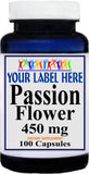 Private Label Passion Flower 450mg 100caps Private Label 12,100,500 Bottle Price