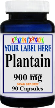 Private Label Plantain 900mg 90caps Private Label 12,100,500 Bottle Price