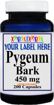 Private Label Pygeum Bark 450mg 200caps Private Label 12,100,500 Bottle Price