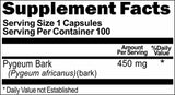 Private Label Pygeum Bark 450mg 100caps or 200caps Private Label 12,100,500 Bottle Price