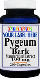 Private Label Pygeum Bark Standardized Extract 100mg 200caps Private Label 12,100,500 Bottle Price