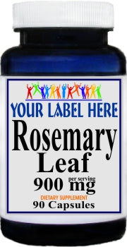Private Label Rosemary Leaf 900mg 90caps Private Label 12,100,500 Bottle Price