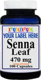 Private Label Senna Leaf 470mg 100caps Private Label 12,100,500 Bottle Price