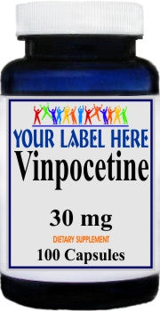 Private Label Vinpocetine 30mg 100caps or 200caps Private Label 12,100,500 Bottle Price