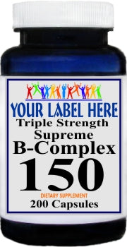 Private Label B-Complex 150 200caps Private Label 12,100,500 Bottle Price