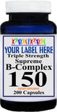 Private Label B-Complex 150 200caps Private Label 12,100,500 Bottle Price