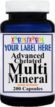 Private Label Advanced Multi Mineral 200caps Private Label 12,100,500 Bottle Price