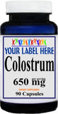 Private Label Colostrum 650mg 180caps Private Label 12,100,500 Bottle Price