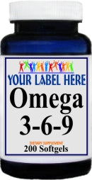 Private Label Omega 3-6-9 200caps Private Label 12,100,500 Bottle Price