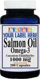 Private Label Salmon Oil Omega 3 1000mg 200caps Private Label 12,100,500 Bottle Price