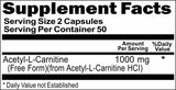 Private Label Acetyl L-Carnitine 1000mg 100caps or 200caps Private Label 12,100,500 Bottle Price