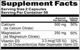 Private Label Calcium and Magnesium Citrate + Vitamin D 100caps Private Label 12,100,500 Bottle Price