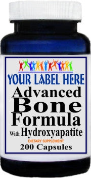 Private Label Advanced Bone Formula With Hydroxyapatite 200caps Private Label 12,100,500 Bottle Price