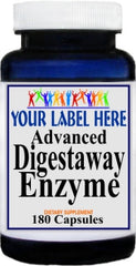 Private Label Advanced Digestaway Enzyme 180caps Private Label 12,100,500 Bottle Price