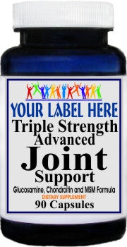 Private Label Triple Strength Advanced Joint Support 90caps or 180caps Private Label 12,100,500 Bottle Price