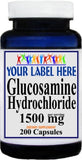 Private Label Glucosamine Hydrochloride 1500mg 200caps Private Label 12,100,500 Bottle Price