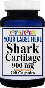 Private Label Shark Cartilage 900mg 200caps Private Label 12,100,500 Bottle Price