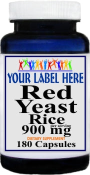 Private Label Red Yeast Rice 900mg 180caps Private Label 12,100,500 Bottle Price