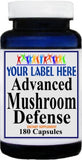 Private Label Advanced Mushroom Defense 90caps or 180caps Private Label 12,100,500 Bottle Price