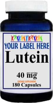 Private Label Lutein 40mg 180caps Private Label 12,100,500 Bottle Price
