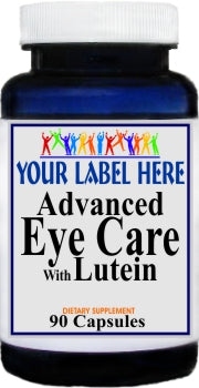 Private Label Advanced Eye Care with Lutein 90caps or 180caps Private Label 12,100,500 Bottle Price
