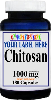 Private Label Chitosan 1000mg 180caps Private Label 12,100,500 Bottle Price