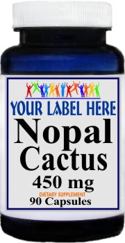 Private Label Nopal Cactus 450mg 90caps or 180caps Private Label 12,100,500 Bottle Price