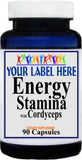 Private Label Energy Stamina with Cordyceps 90caps Private Label 12,100,500 Bottle Price